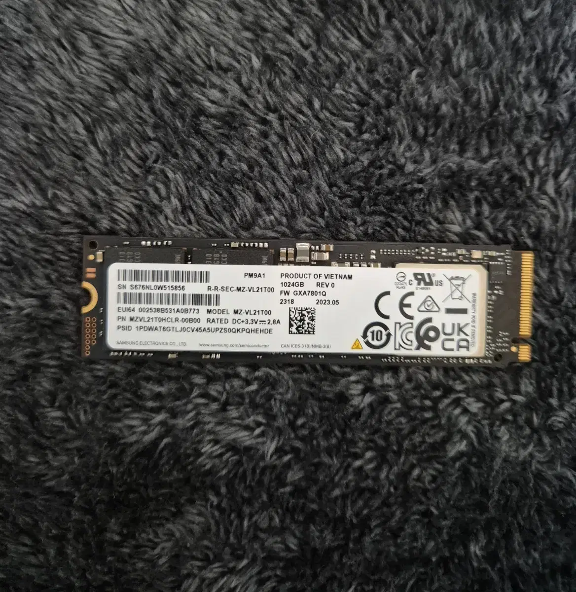 삼성 SSD PM9A1 1tb 새상품급 팝니다