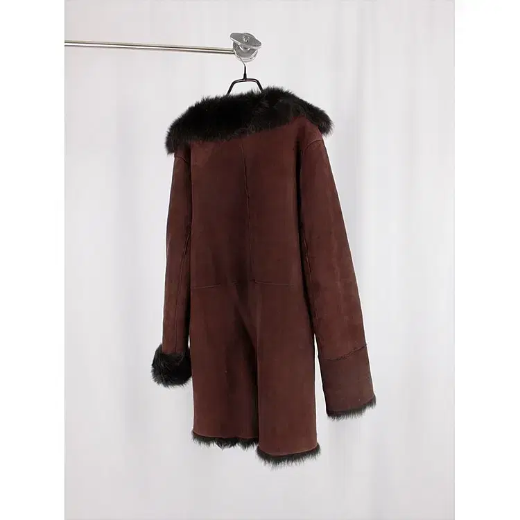 real suede mouton coat