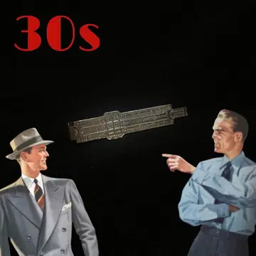 빈티지 넥타이 클립 핑 슬라이드 눈금자 레트로 rrl 미국