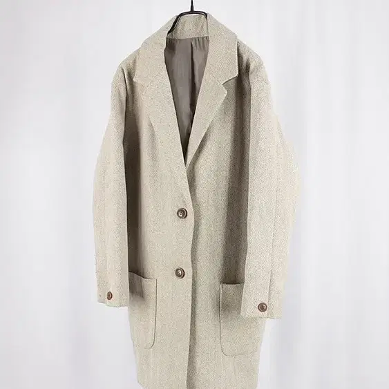 GLOBAL WORK herringbone chester coat