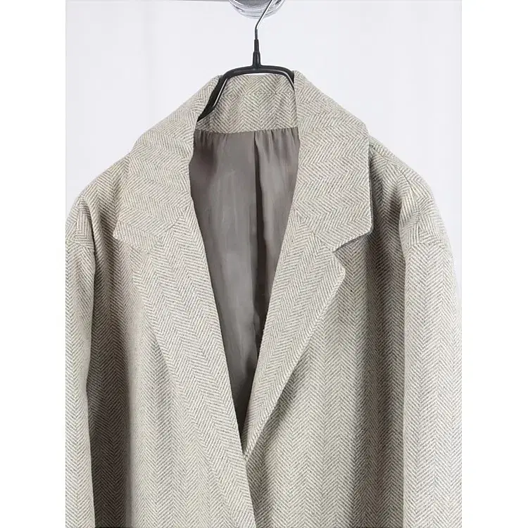 GLOBAL WORK herringbone chester coat