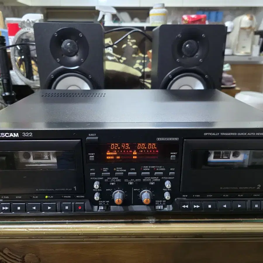 TASCAM 322 오토리버스 더블카세트데크