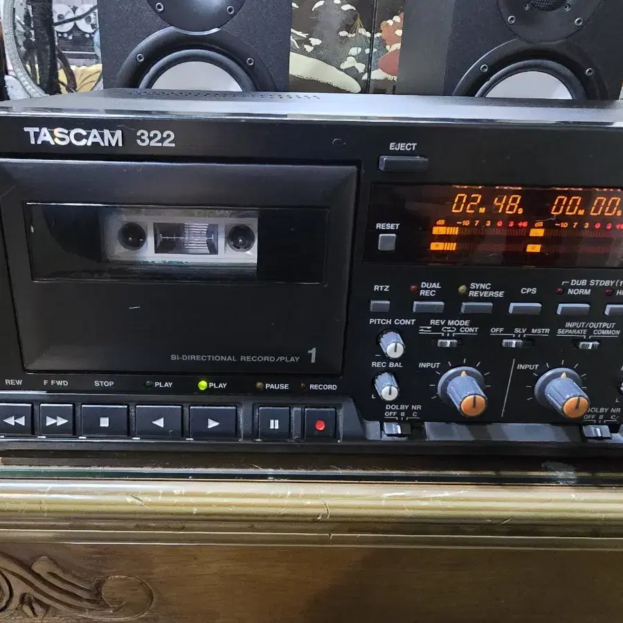 TASCAM 322 오토리버스 더블카세트데크