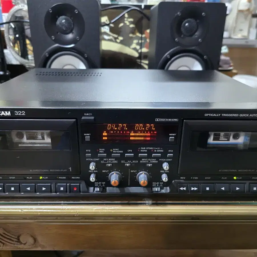 TASCAM 322 오토리버스 더블카세트데크