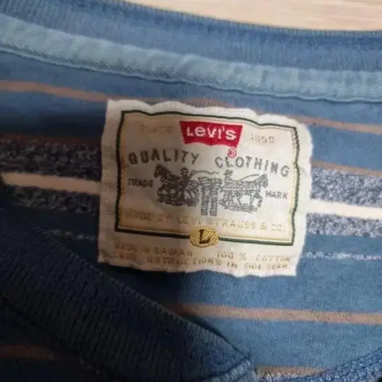 L 리바이스 헨리넥 셔츠 lvc 티셔츠 80s levis vintage