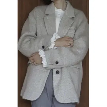 클라네 클라네 MIX SHAGGY OVER TAILORED JACKET