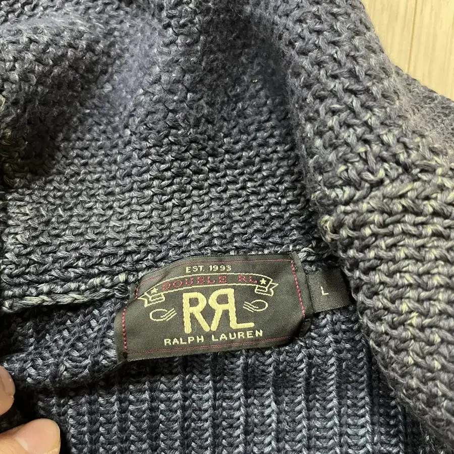 Rrl 피셔맨 숄칼라 니트 L