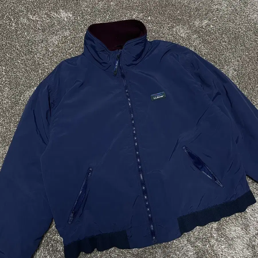 90s LLbean warm jacket 빈티지 엘엘진 점퍼 블루종