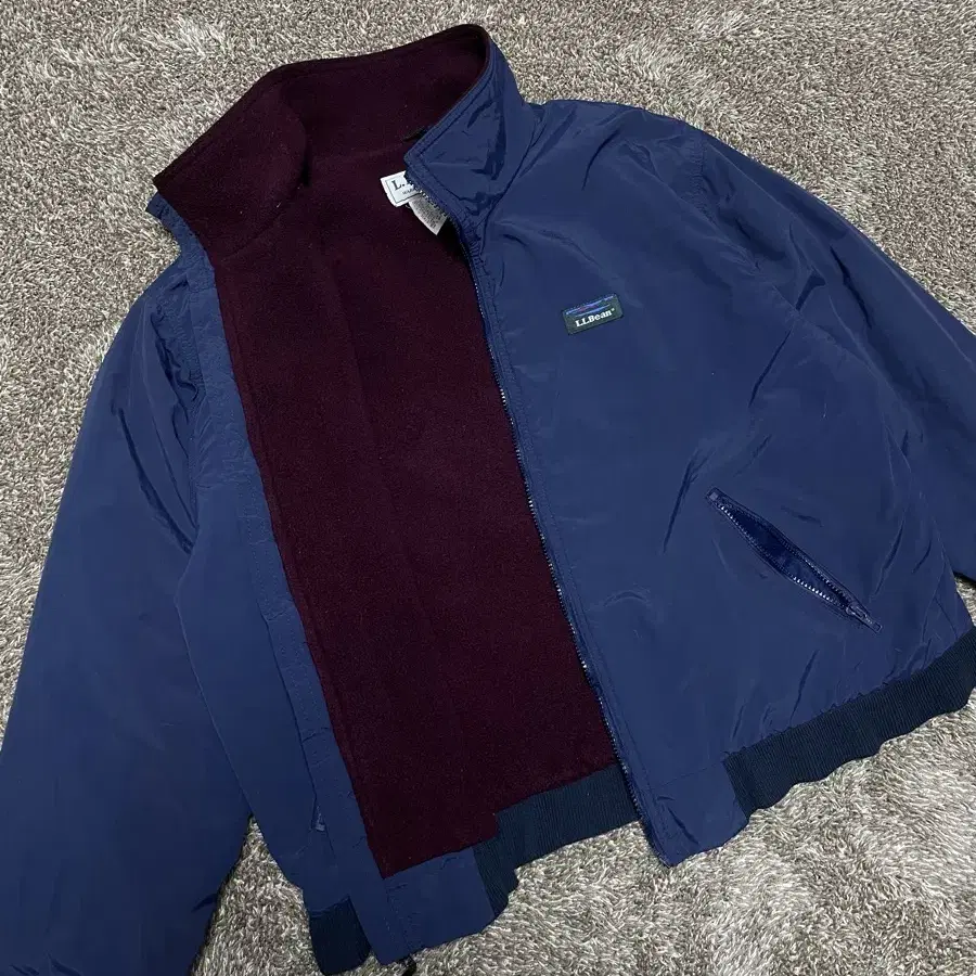 90s LLbean warm jacket 빈티지 엘엘진 점퍼 블루종