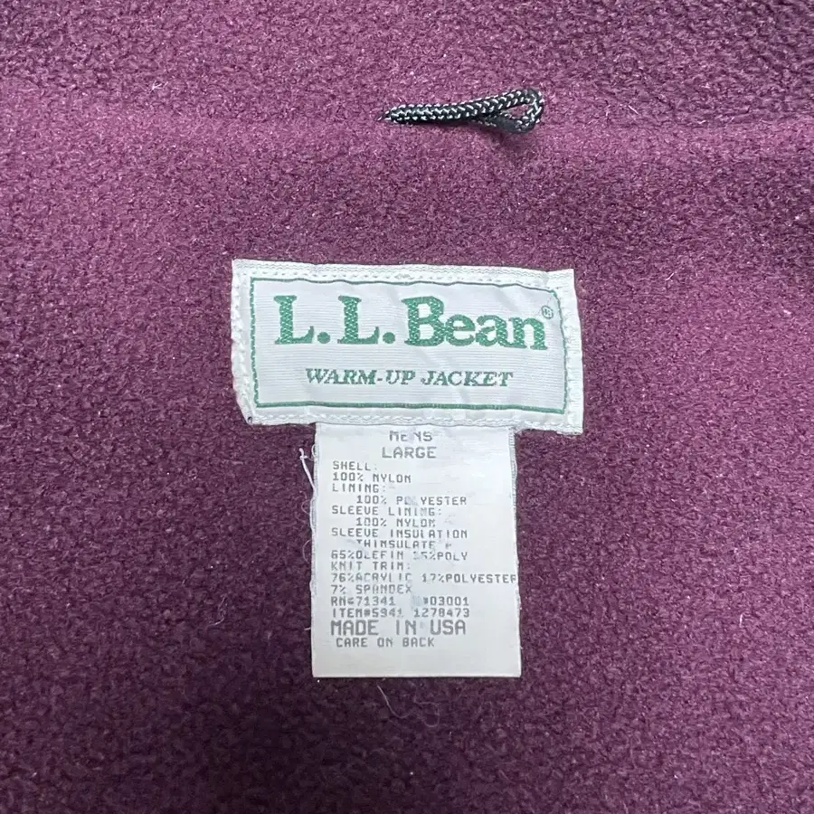 90s LLbean warm jacket 빈티지 엘엘진 점퍼 블루종