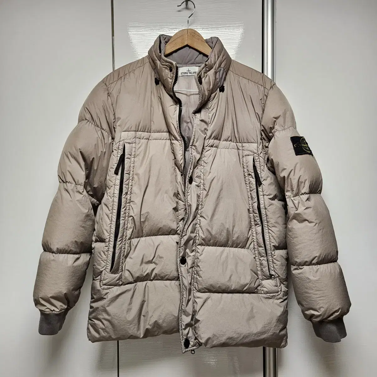 Stone Island 40123 Garment Dyed Crinkle Claps Down Jacket Pogo