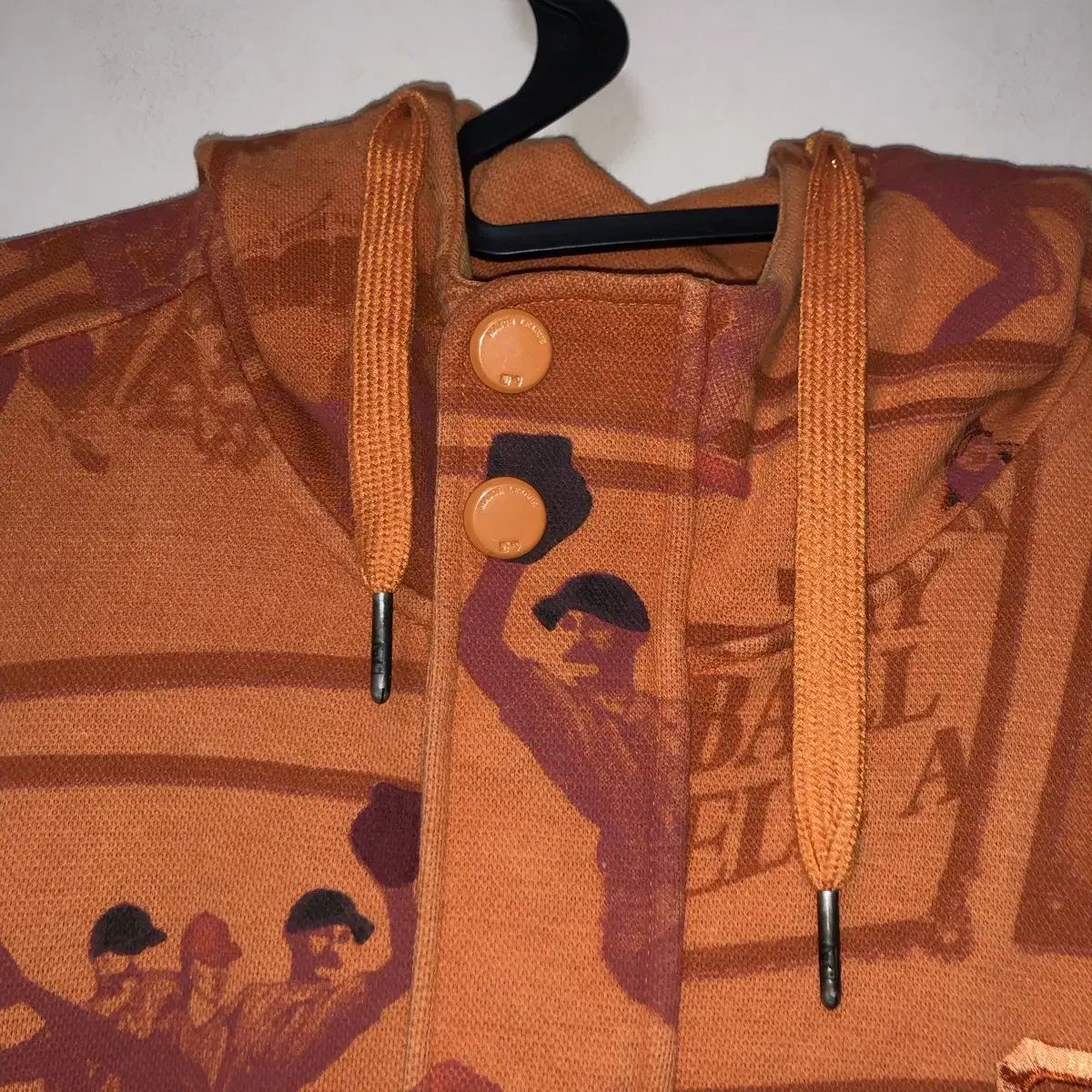 Vintage MLB orange hood zip up