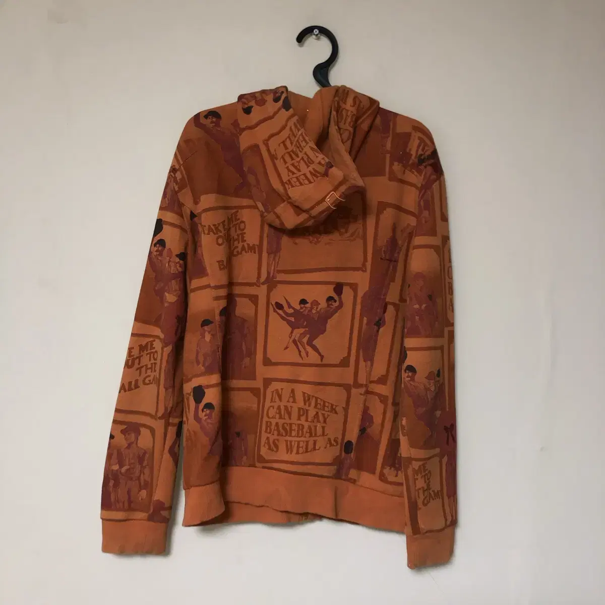 Vintage MLB orange hood zip up