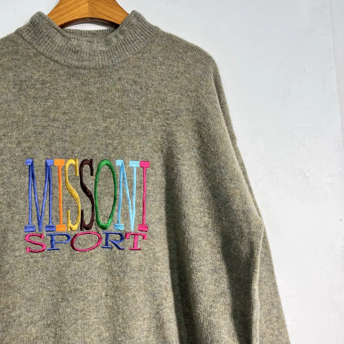 Missoni 미쏘니 울 100% 니트 L