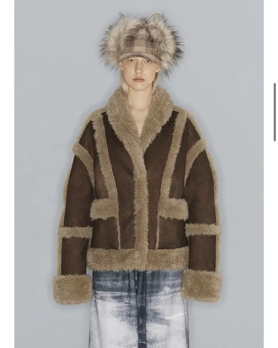 Open Y and Y Fox Shearling Jacket (New)