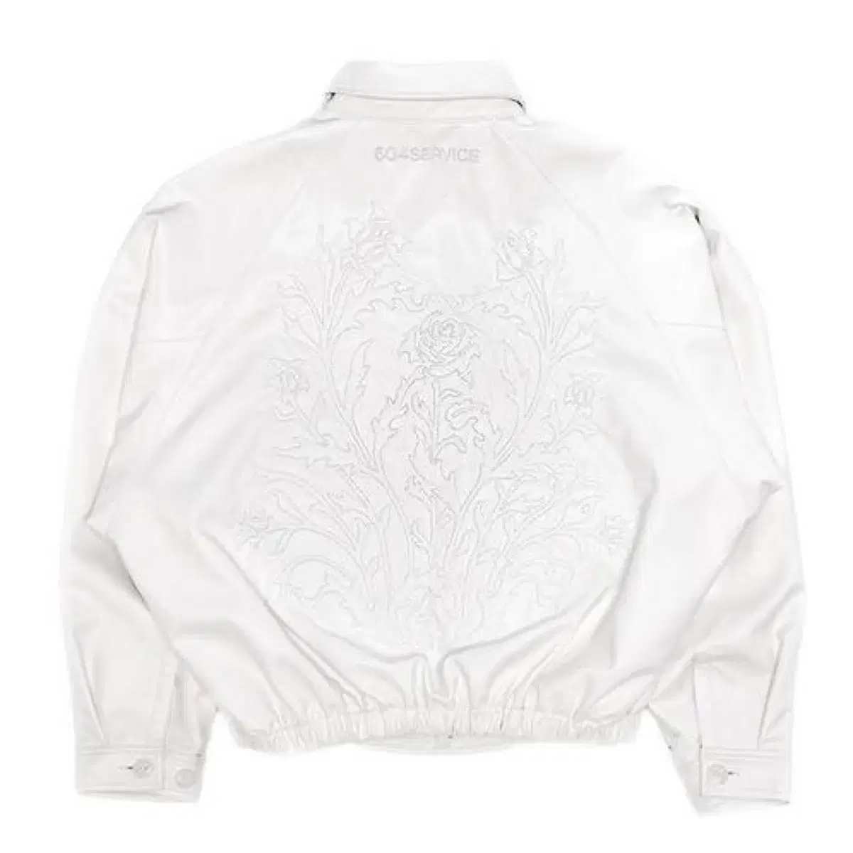 ROSES EMBOSSED LEATHER JACKET