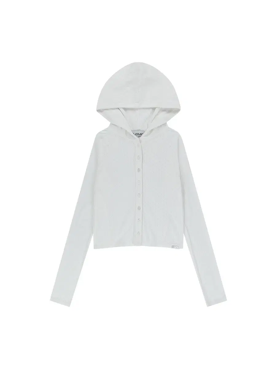 뚜오미오 POINTELLE BUTTONED HOODIE (아이보리)