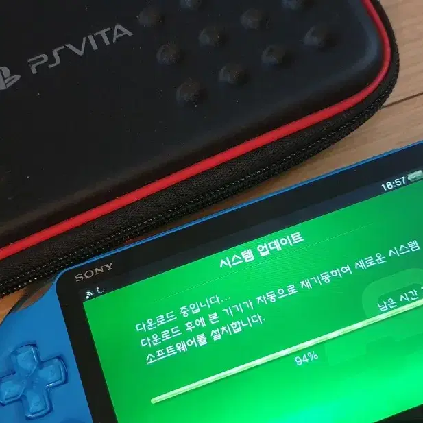 PS VITA PCH-2005 아쿠아블루 wi-fi +휴대용케이스