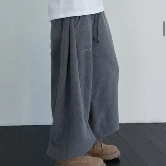 렌세 pintuck pants 차콜