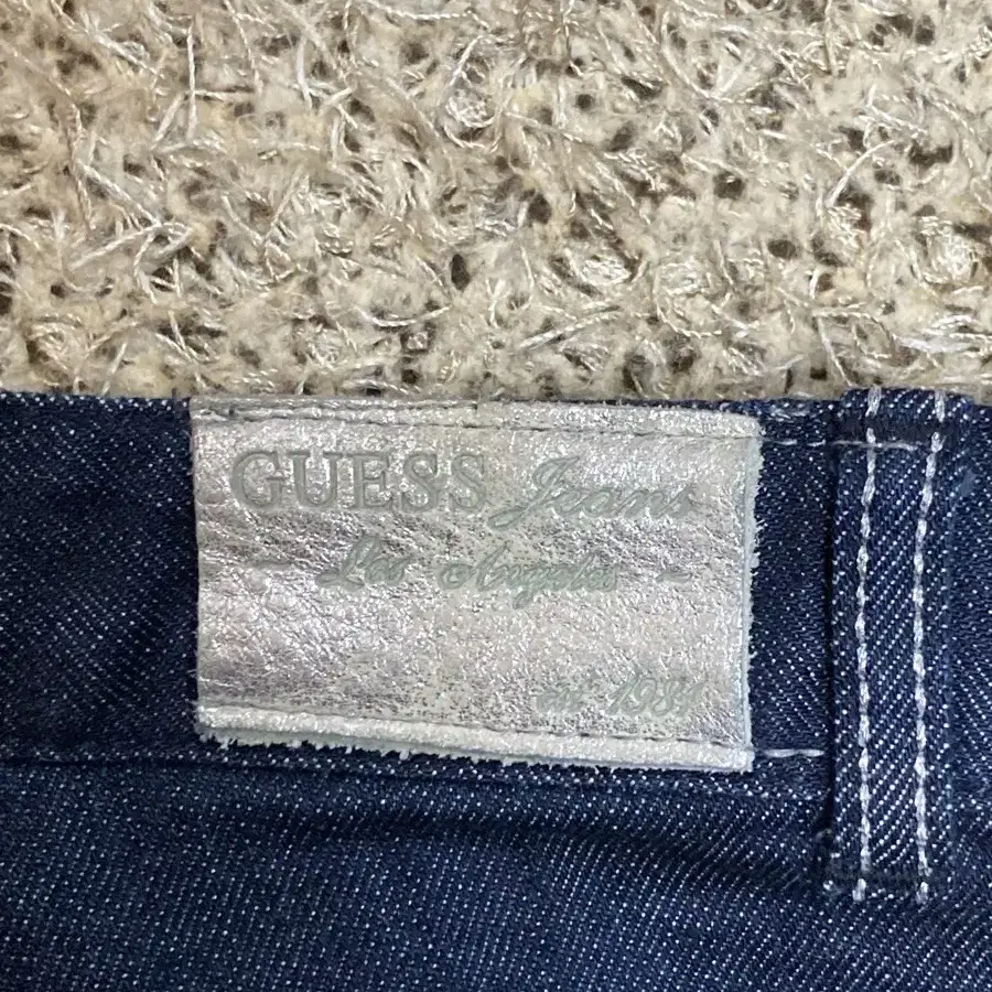 Guess denim jeans with silver logo 26