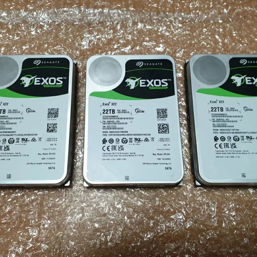 SEAGATE-EXOS X22(22TB)HDD/3개~팝니다