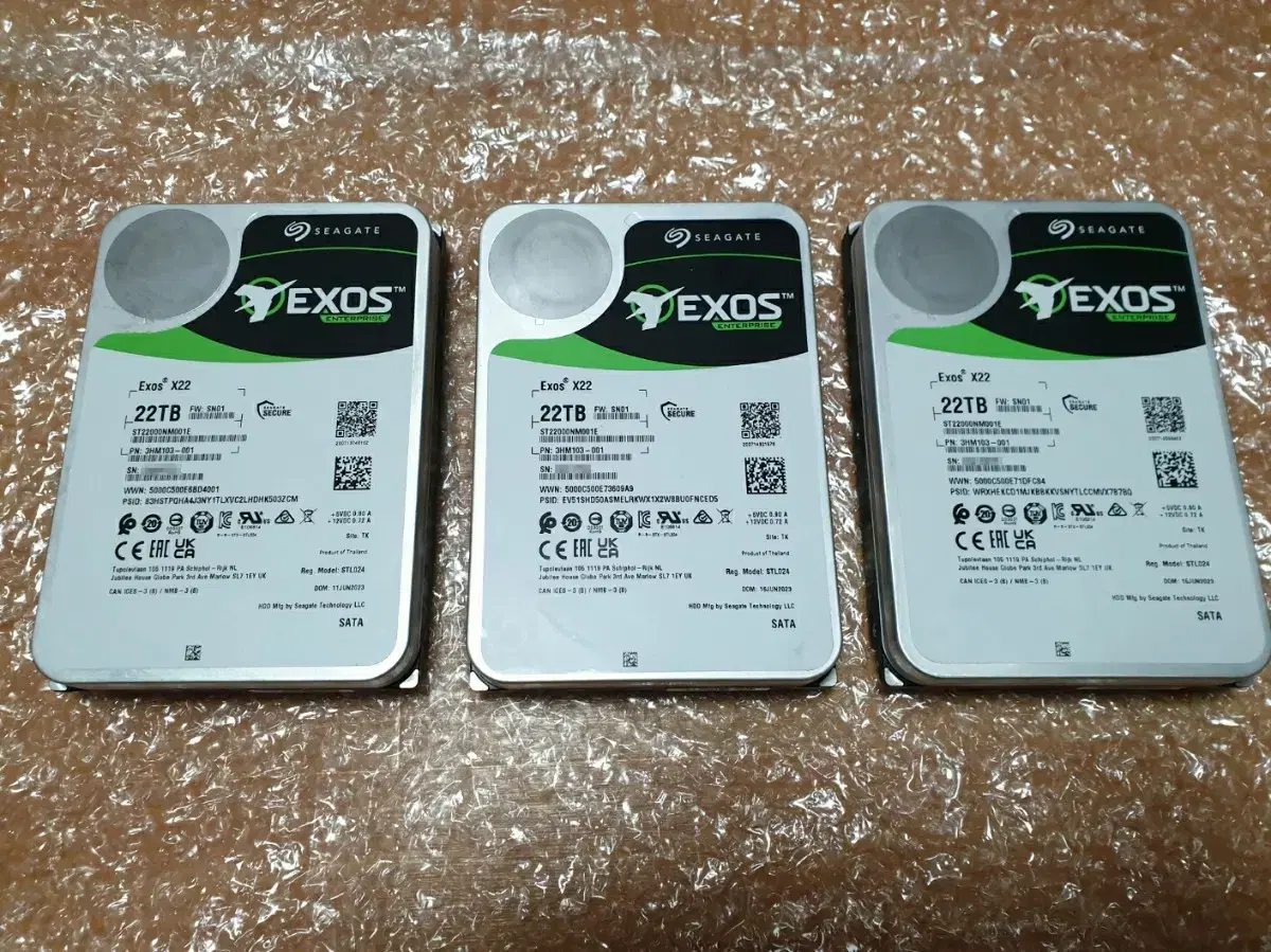 SEAGATE-EXOS X22(22TB)HDD/3개~팝니다