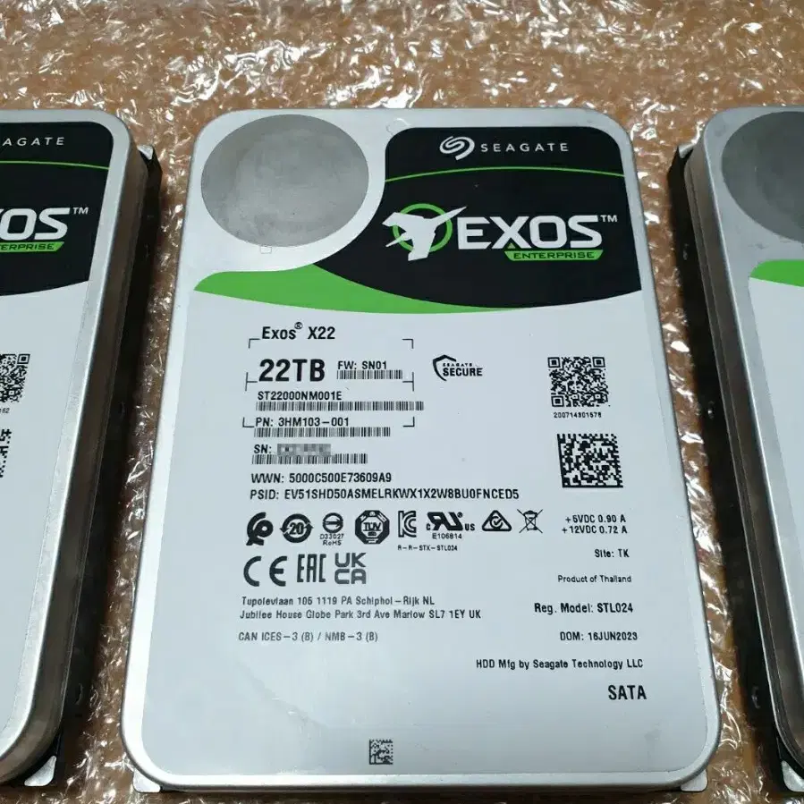 SEAGATE-EXOS X22(22TB)HDD/3개~팝니다