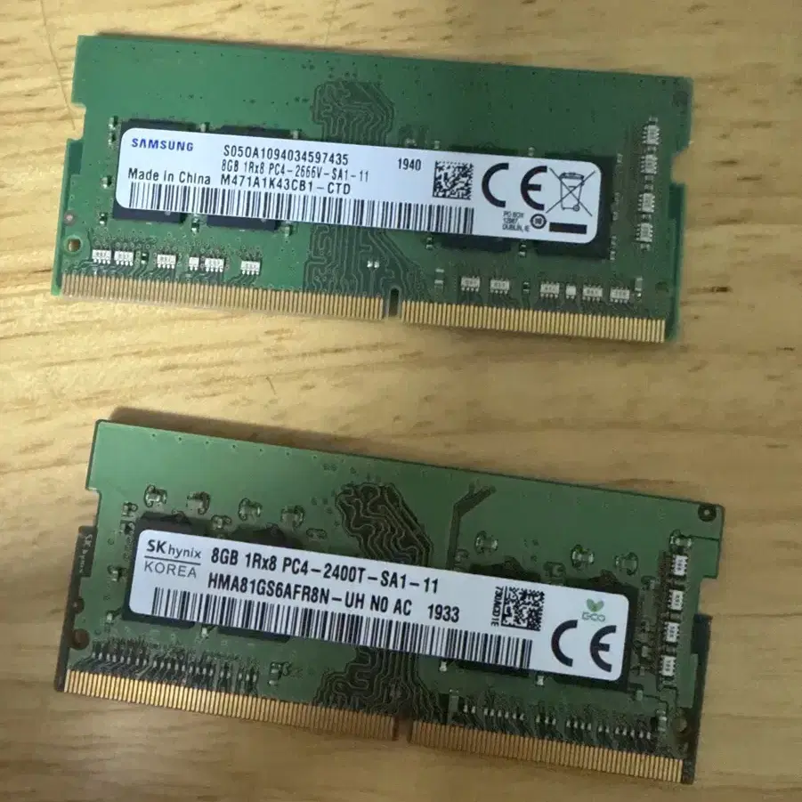 노트북용 DDR4 8GB 램