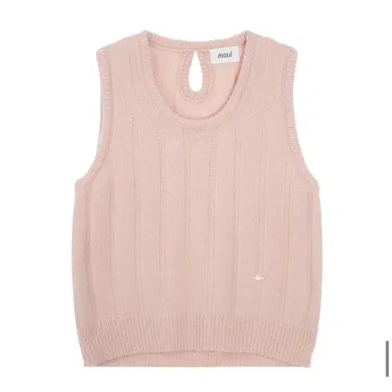 Moui모의 Alpaca ribbed knit vest니트베스트