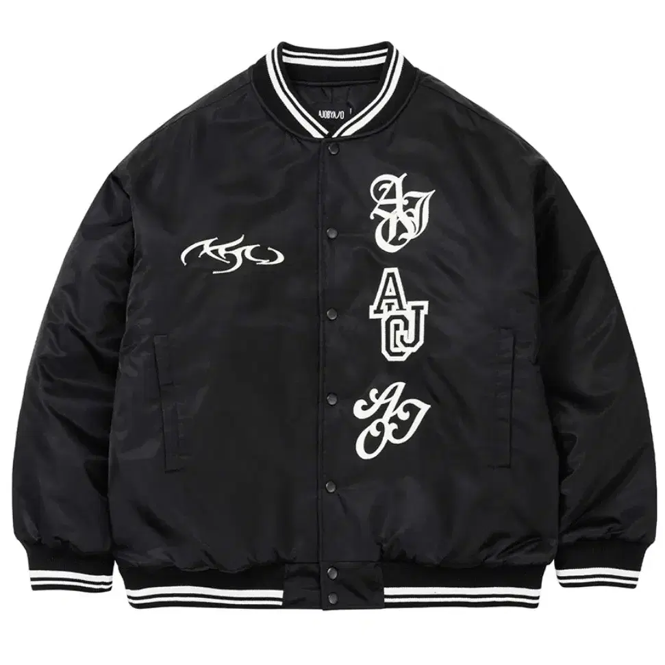 Nylon Baseball Jacket [BLACK]