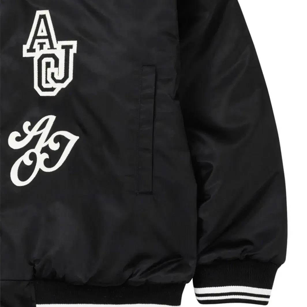 Nylon Baseball Jacket [BLACK]