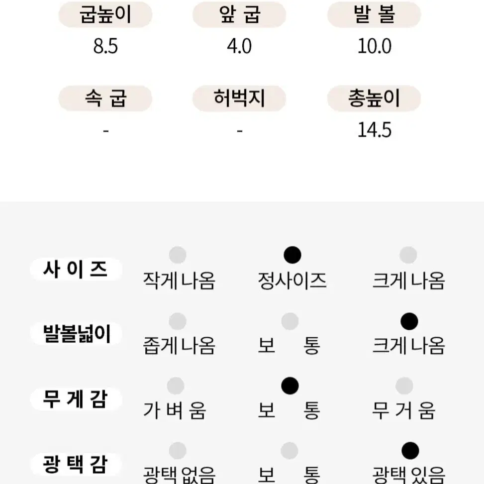 통굽 에나멜 구두 240