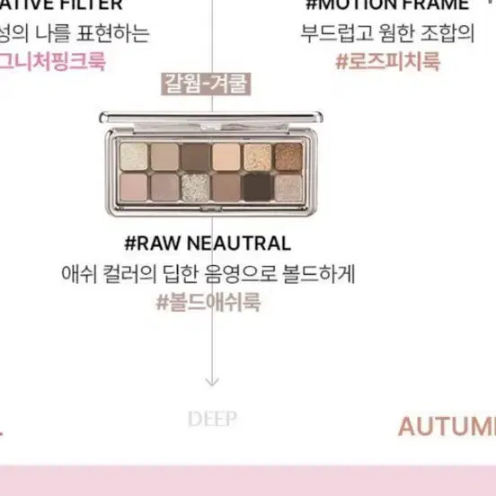 (미개봉 새상품) 3ce 아이섀도우 팔레트 #Raw Neutrals