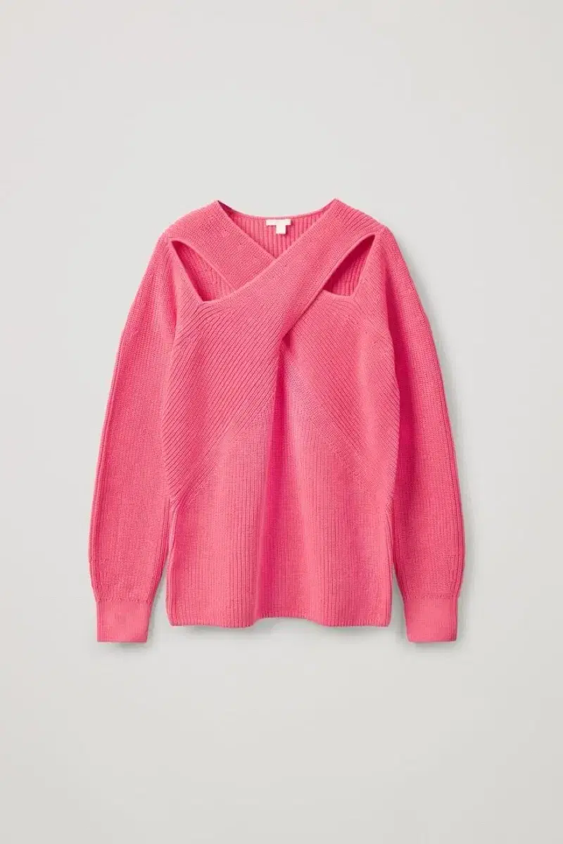 Course Drape Panel Sweater (S, Pink)