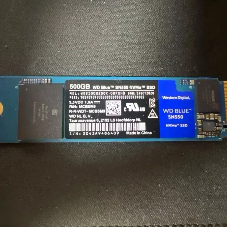 WD 500g M.2 NVMe