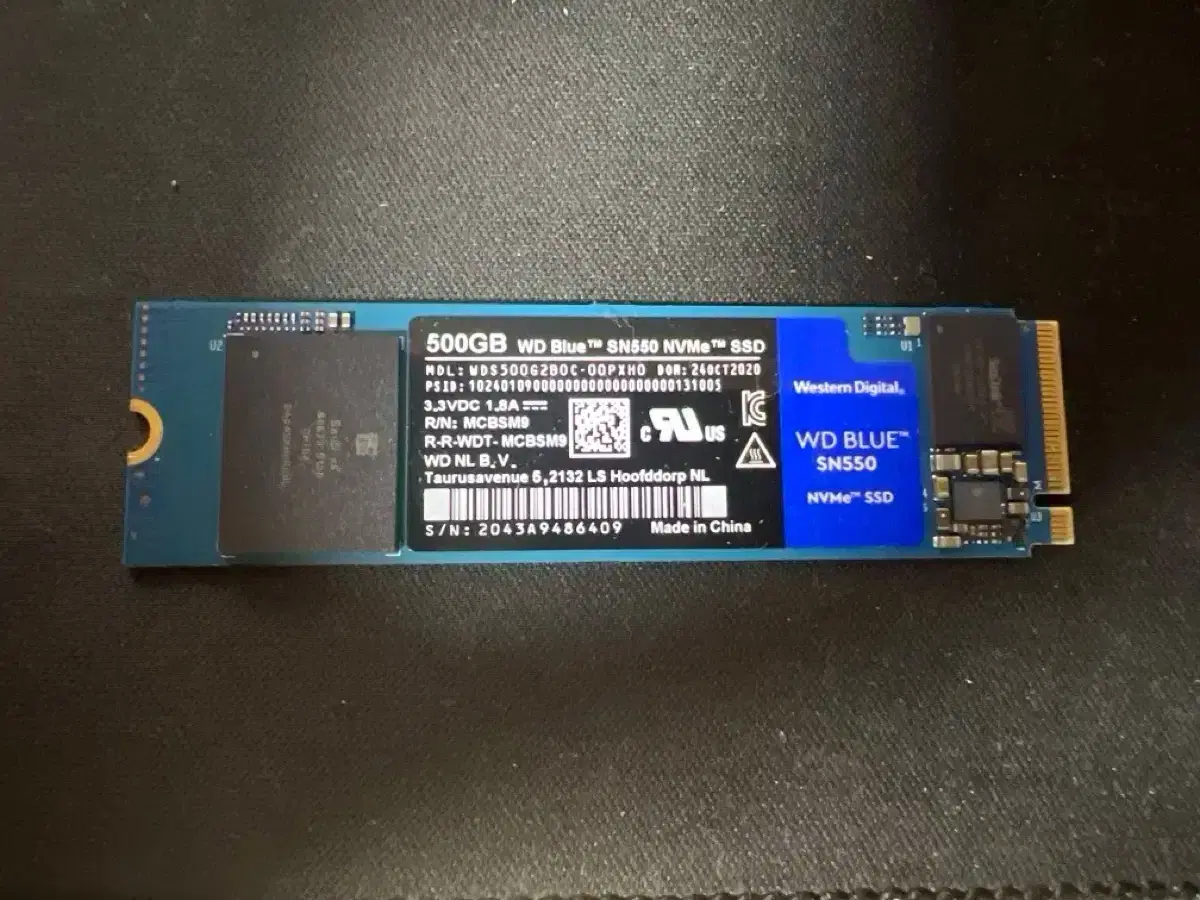 WD 500g M.2 NVMe