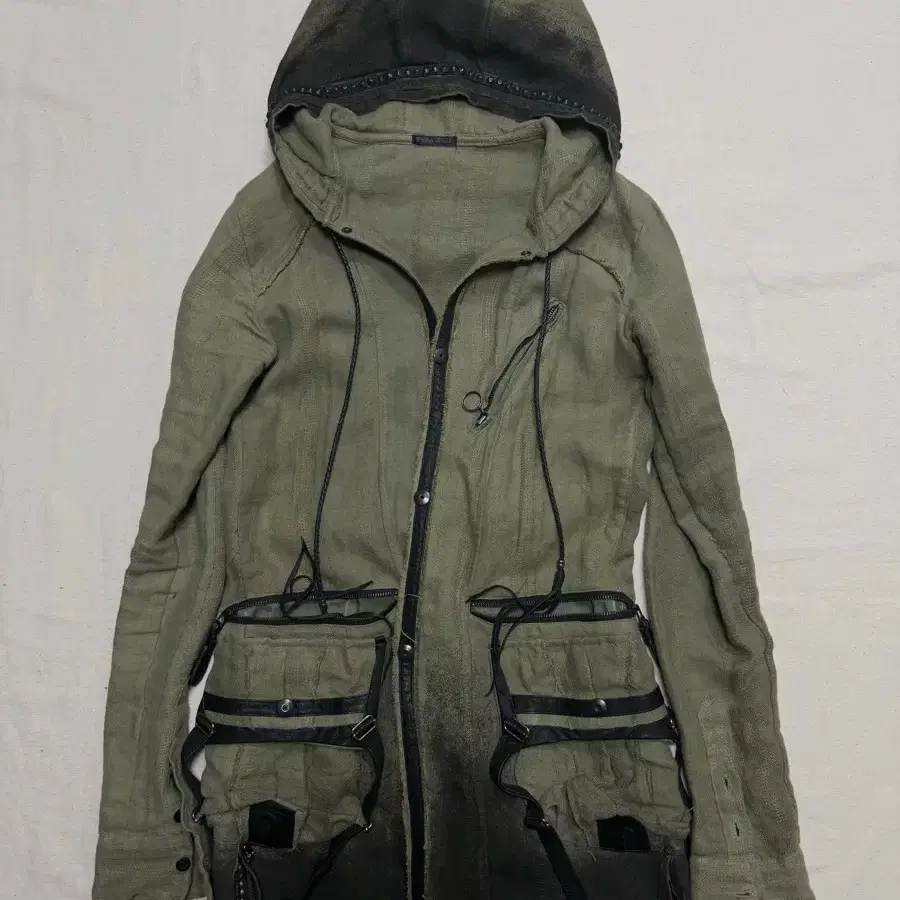 Kmrii distressed hoodie jacket