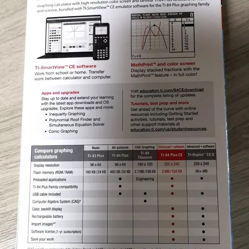 TI-84 Plus CE 공학 계산기