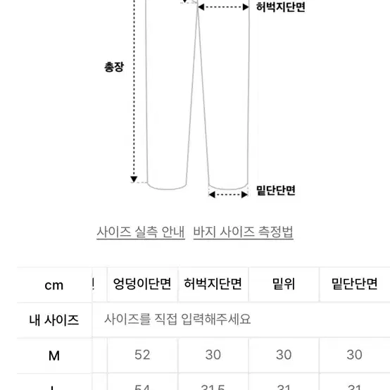 로어링라드 데님팬츠 L