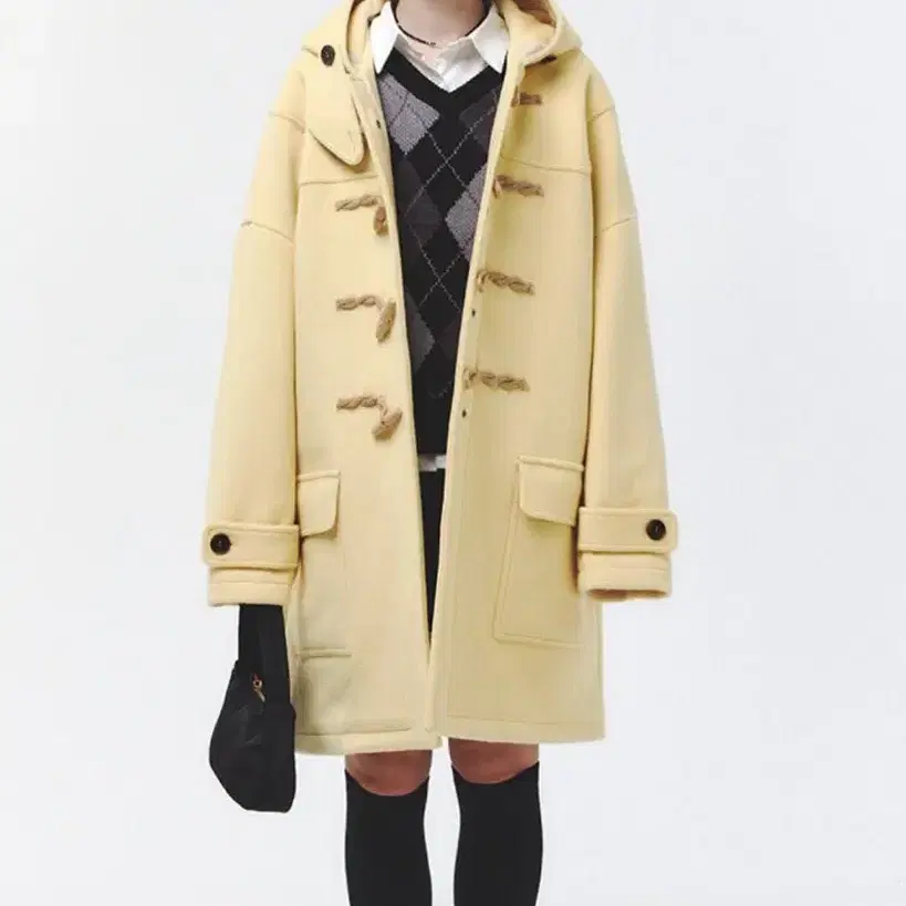 메인부스 오버사이즈 더플 떡볶이 울 코트 oversized coat