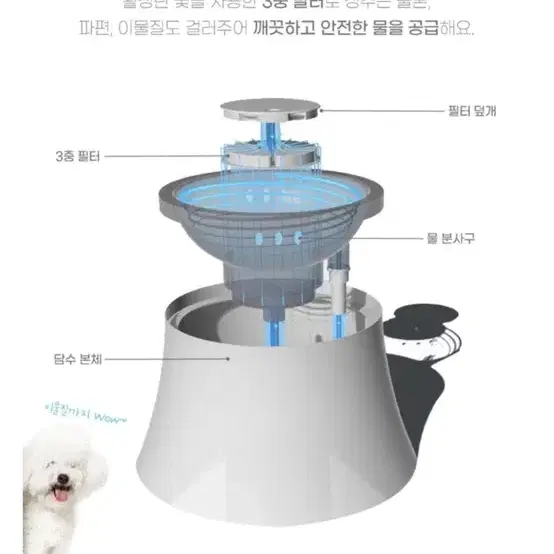 강아지 고양이 정수기 (파이오니아)