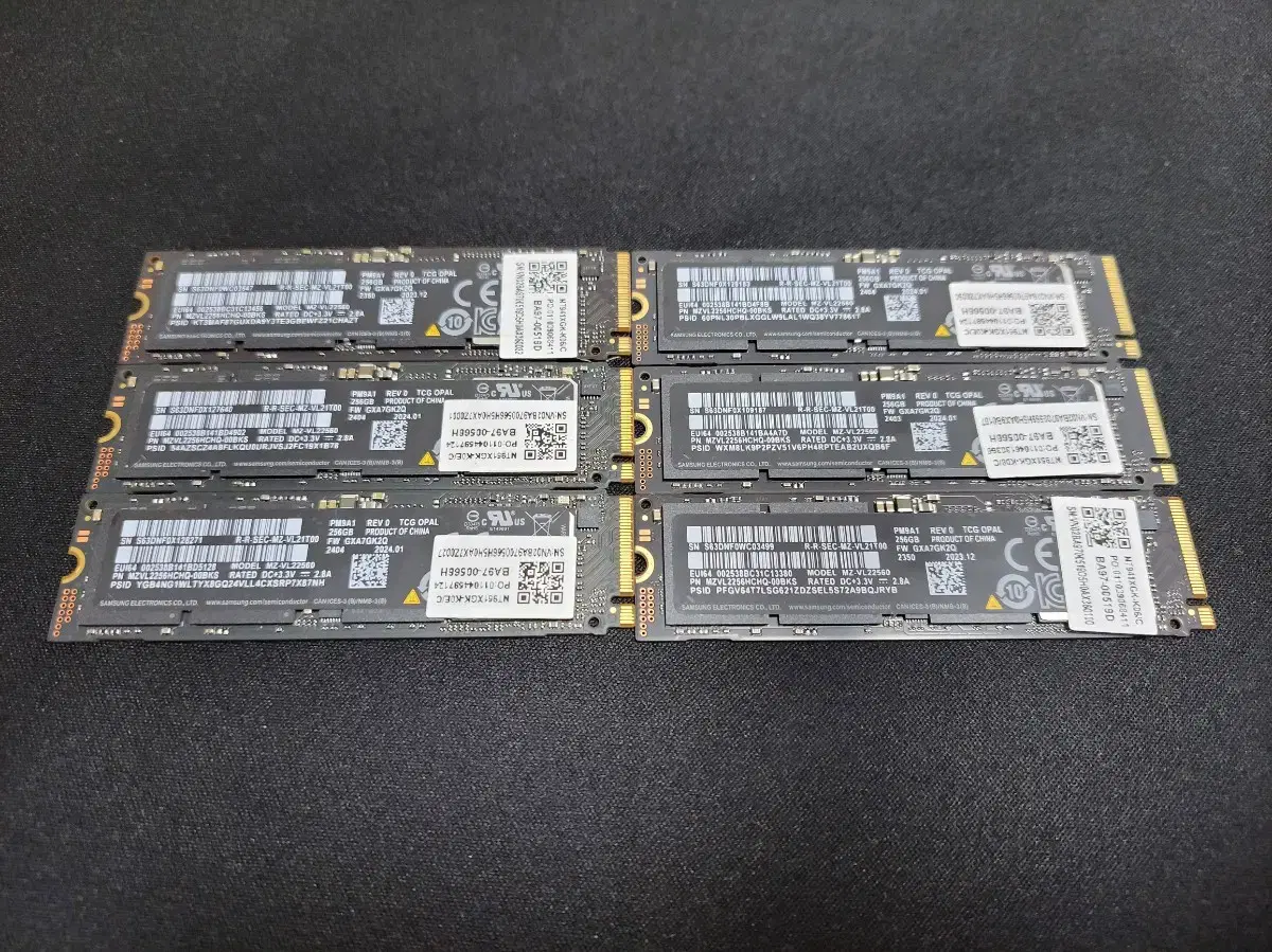 컴퓨터 저장장치 삼성 NVME SSD PM9A1 256GB