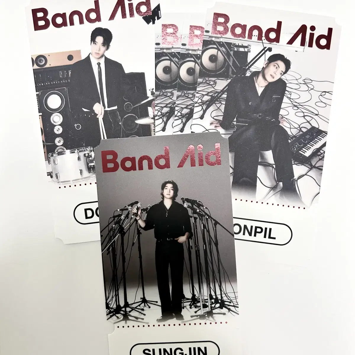 데이식스 DAY6 Band Aid 패스카드 메시지카드 티켓 등