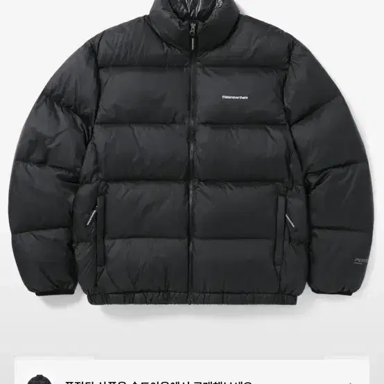 디스이즈 네버뎃 PERTEX T Down Jacket Black