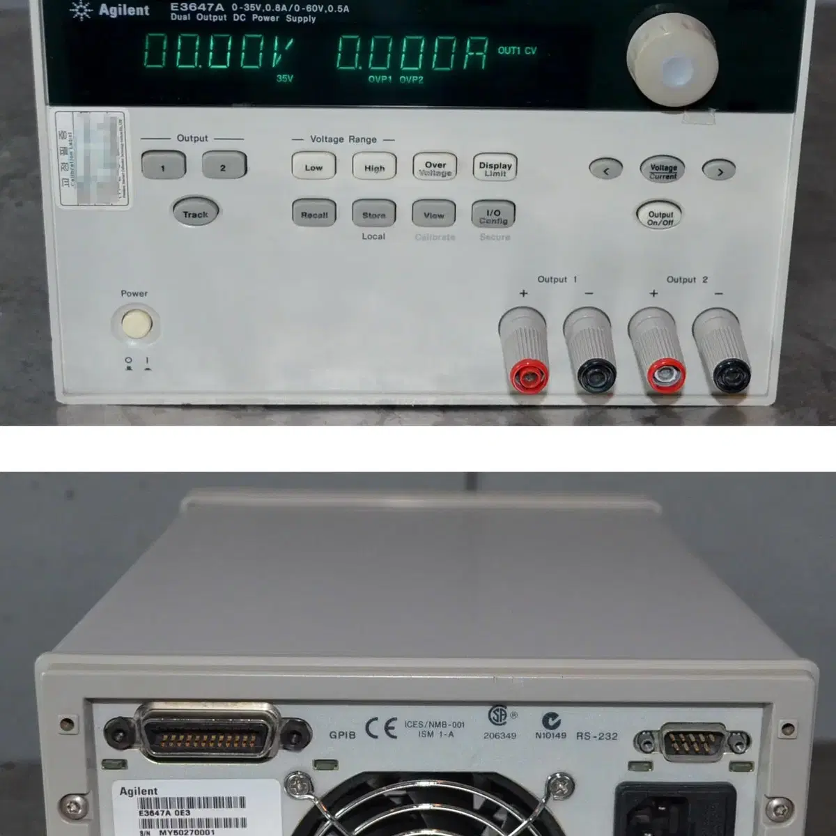 Agilent E3647A DC Power Supply