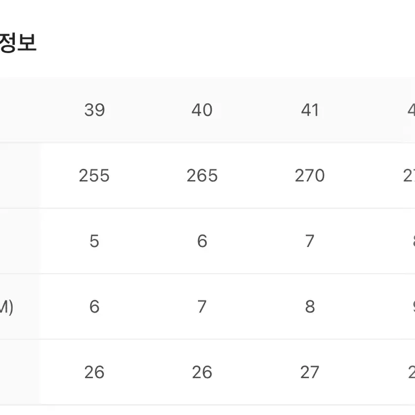 발렌시아가 트랙슈즈 40