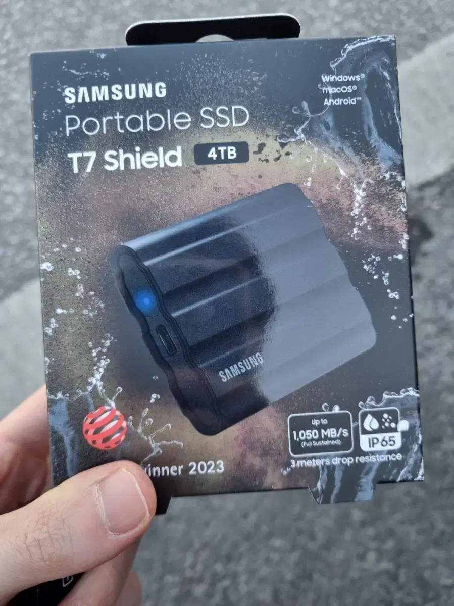 삼성정품 Portable Sheild 4TB 외장형 하드 미개봉품 팝니다