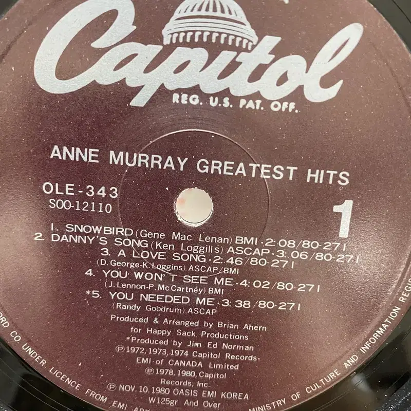 ANNE MURRAYS HITS  LP / AA7045