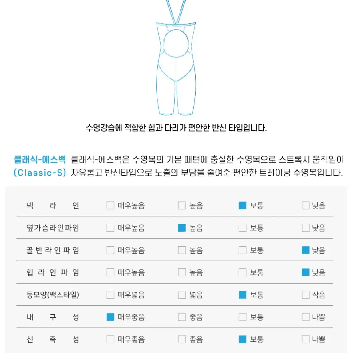 엑스블루 수영복