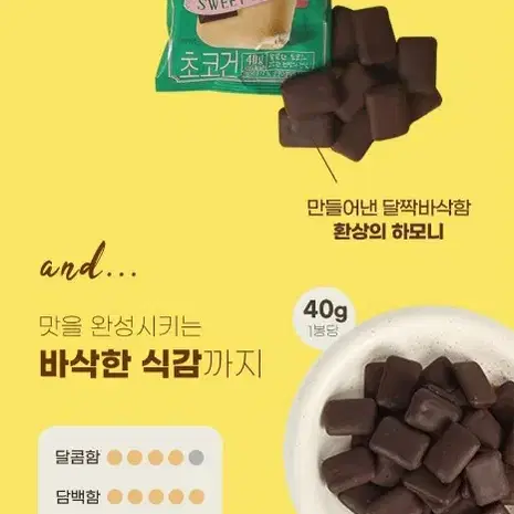 산과들에  초콜릿건빵 40Gx30봉 초코건 과자간식